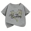 My Birthday Heart Funny T Shirts Short Sleeve Kids Childrens Tshirt Boys Girls Summer Spring Casual Top Tee Shirt