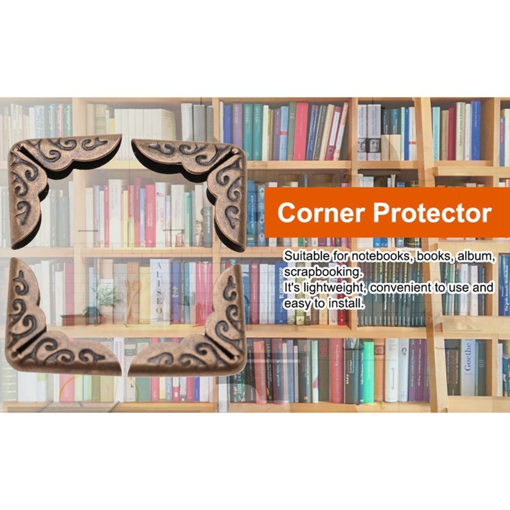 50PCS Gold / Bronze / Yellow Metal Book Corner Protectors