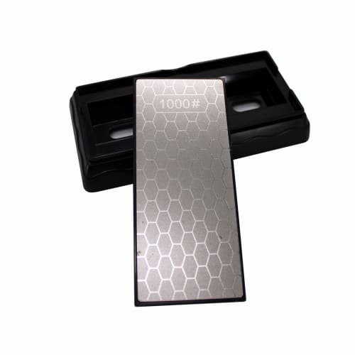 HFS (R) Diamond Whetstone, #400 and #1000, Double-Sided, with Non-Slip Grit, Perfect for Finishing Knives, Diamond Whetstone, Sharpening Stone, Surface