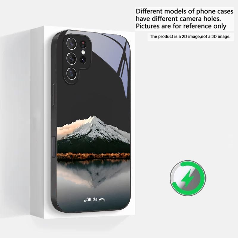 

A lush forest of leaves Suitable For Samsung Galaxy S25 Ultra S20 FE S21 S22+ S23 Plus S24 S26 Edge magnetism Glass Phone Casee Galaxy S25 Ultra