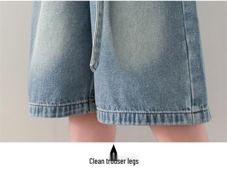 2026 Stilvolle Jeans-Shorts für Mädchen, Sommer, mittellang