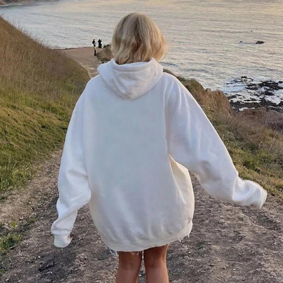 Men's Thickened Oversized Velvet Hoodie - Unisex Sweatshirt, Large Size