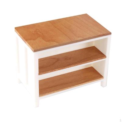 Dollhouse 1:12 Scale Miniature Sideboard Wooden Cupboard for Diorama, Pretend Play