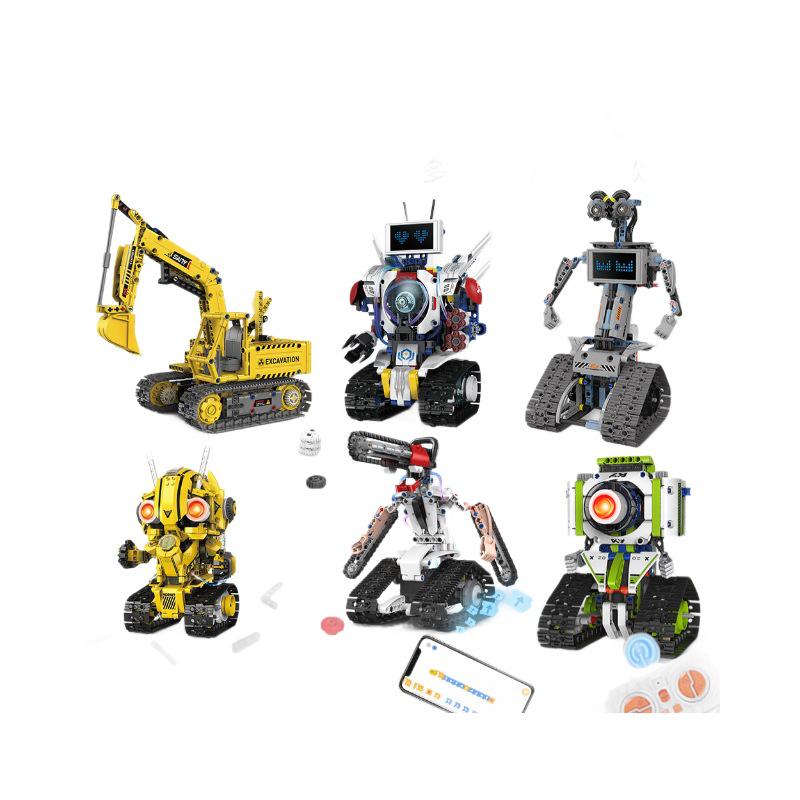 Kit de robot programmable télécommandé avec blocs de construction pour l'exploration scientifique éducative