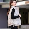 Winter New Cotton Vest Stand-up Collar Versatile Fashion Women's Foreign Style Short Thin Coat