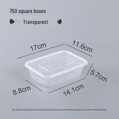 Rectangular Microwavable Plastic Food Containers (300 Sets)
