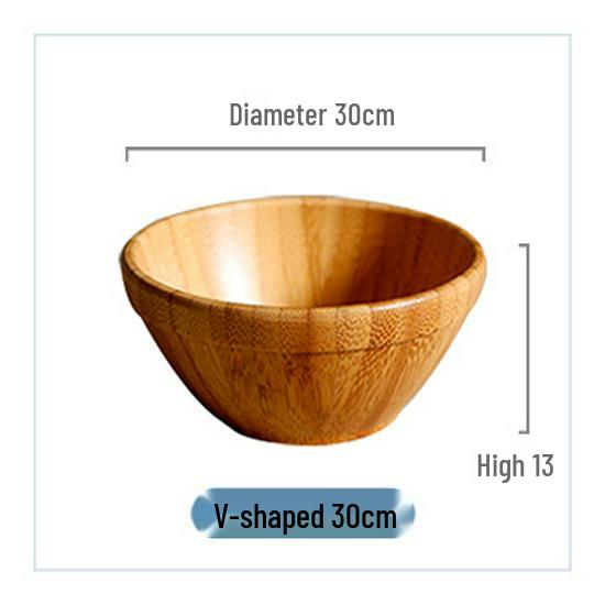 Creative Bamboo Wood Salad and Fruit Bowl for Dining and Restaurants