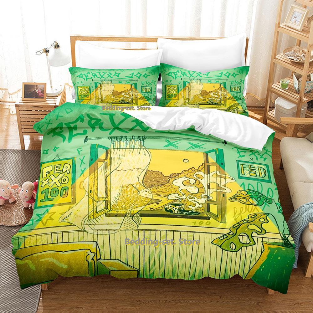 Ferxxoo Feid Bedding Collection Single Twin Full Queen King Size Bed Collection Adult Kid Bedroom Duvetcover Collections 3D Print Anime Bed Shee