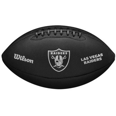 Wilson NFL Team Metallic Premiere Las Vegas Raiders Ball, Unisex Black American Football Ball