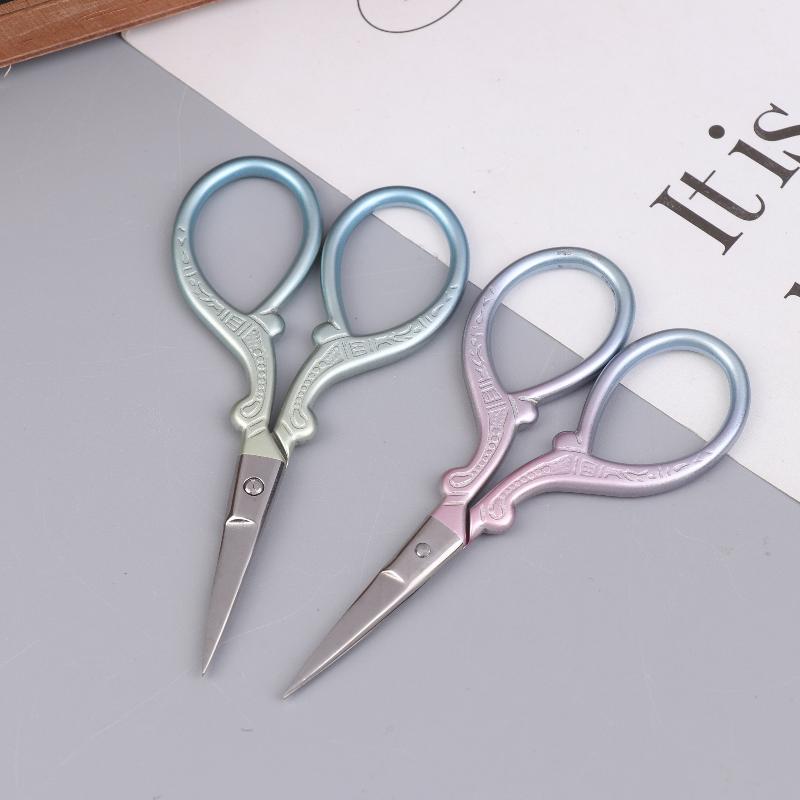 Sharp Embroidery Scissors Sewing Scissors With Leather Scissors Cover For Needlework Craft Sewing Handicraft DIY Tool