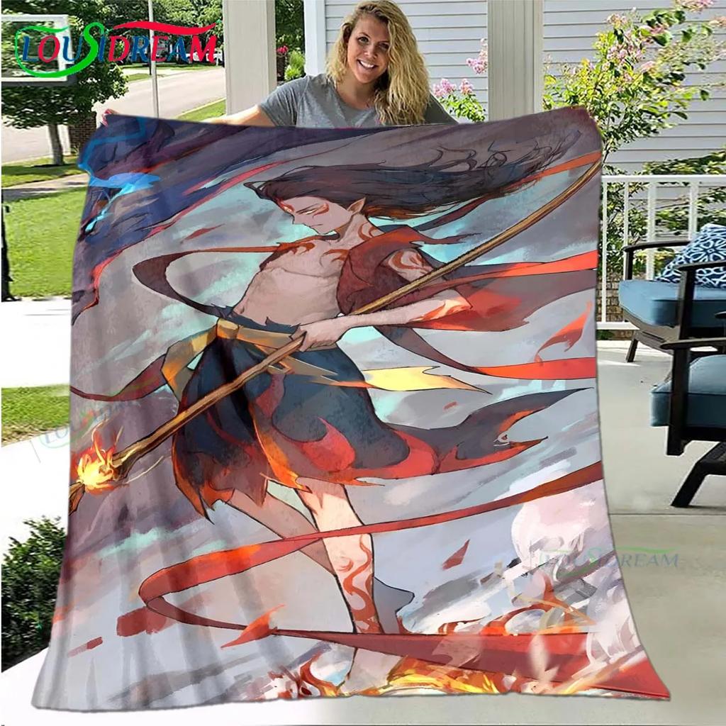 Famous Film Role Nezha Printed Soft Blanket  Living Room Bedroom Sofa Bed Blanket  Gift Portable Picnic Blanket Luxury Gift