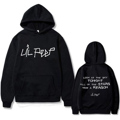 Raper Lil Peep Spójrz Dziś Wieczorem W Niebo Wszystkie Gwiazdy Mają Powód Bluza Z Kapturem Męska Damska Moda Hip Hop Bluzy Muzyka Pop