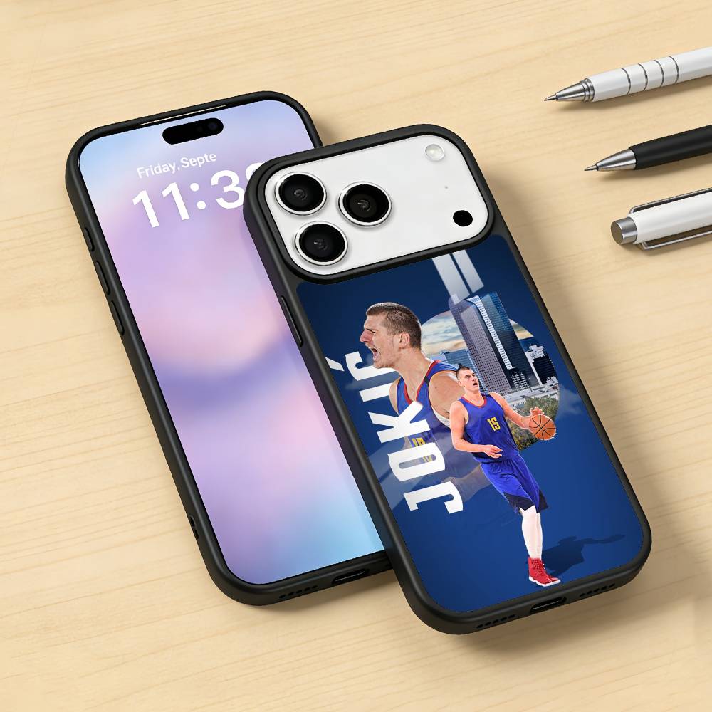 N-Nikola J-Jokic NJ Phone Case For iPhone17,16,15,14,13,12,Pro,Max,Magnetic For Magsafe Wireless Charging