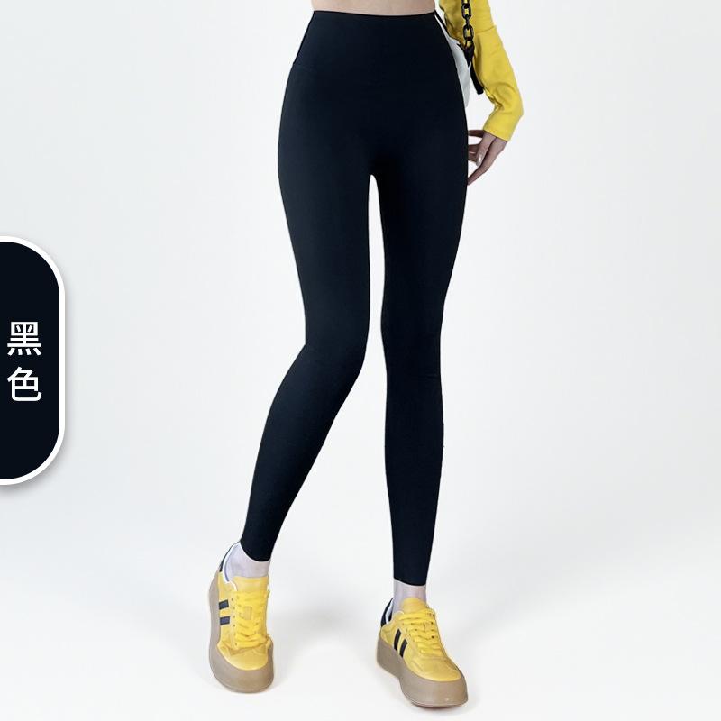 Women S Thin High Elastic Slim Fit Shark Pants For Outer Wear S чёрный