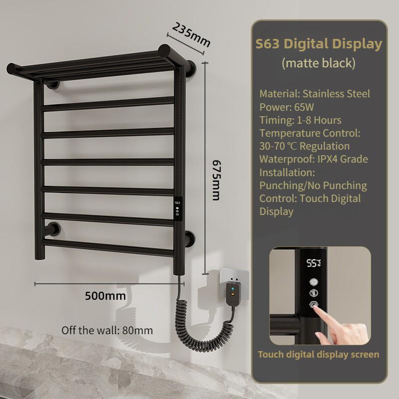 Drying Sterilization Towel Holder Household Hotel Intelligent Electric Towel Rack Bathroom Constant Temperature