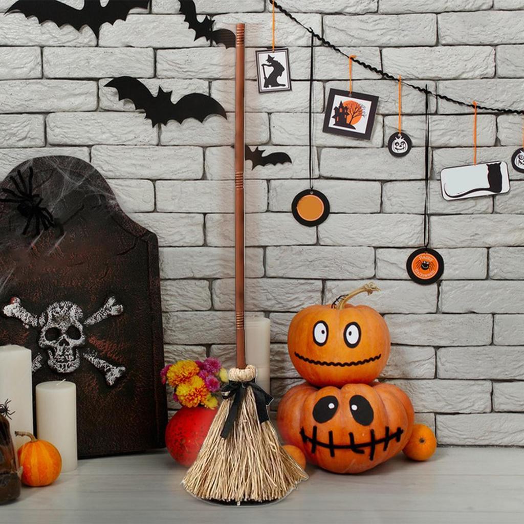 Halloweenowy unoszący się miotła wiedźmy Straszne dźwięki Tańcząca miotła Nawiedzona tańcząca miotła Ruchome czary Halloweenowa miotła Dekoracja