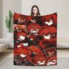 Genshin Impact Diluc Game  Flannel Blankets  Soft Throw Blanket for Outdoor Picnic Novelty Bedspread Sofa Bed Cover