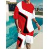 Summer Street Men's Casual Fashion Loose Comfortable Short Sleeve Set