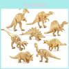 Realistic Gold Dinosaur Model Set 14 Piece Pvc Static Toy For Easter And Christmas