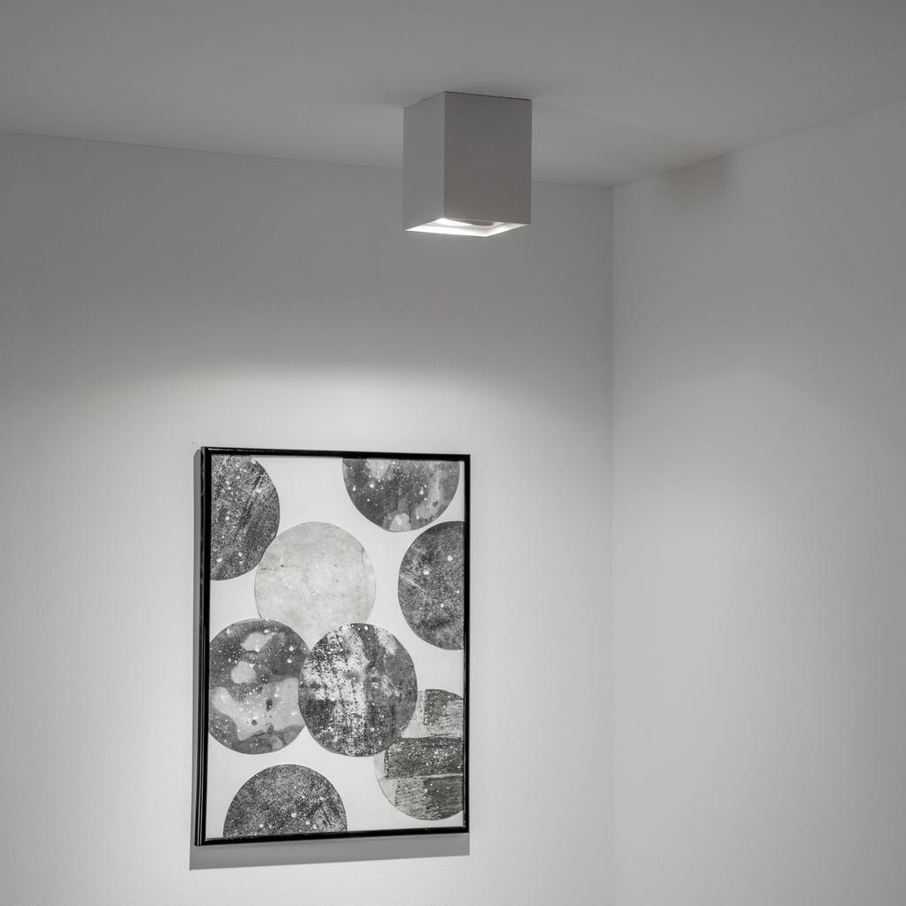 Surface-Mounted Halogen Spot Tube Movable Luminaire Amat-L Gu10 Square White