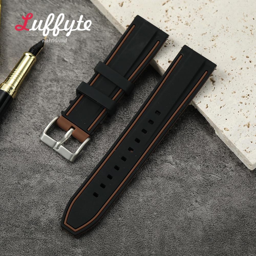 Soft Silicone Quick Release Watchband 20mm 22mm 24mm Universal Rubber Colorful Replacement Men Women Bracelet Watch Straps
