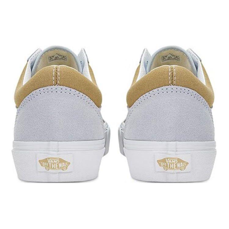 Vans Old Skool Retro Low Top Skateschuhe Unisex Sneaker Weiß Braun VN0A5KRSC30