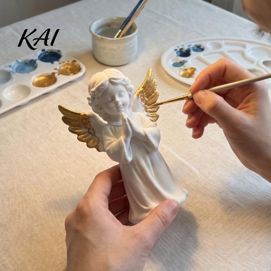 White Prayer Angel Statue 3D Printed Praying Figurine, Statue, DIY Paintable PLA Art Cherub Sculpture, Christmas Tabletop Home Office Decor, Religious