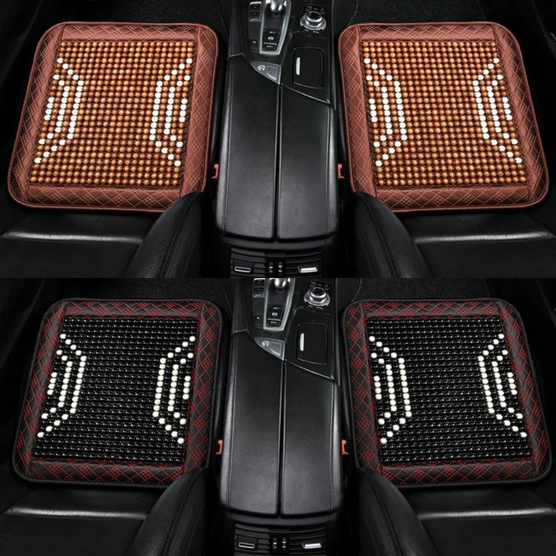 Universal Vehicle Chair Ventilated Cooling Seat Pad Cushion Beaded Comfort Seat Cover Lumbar Back Brace Support Cushion