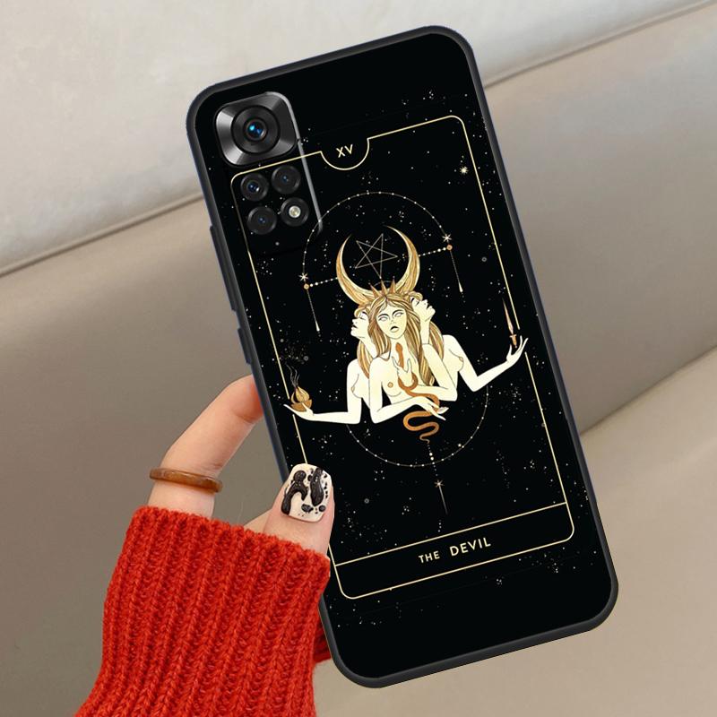 Triple Moon Goddess Hecate Tarot Card Case For Xiaomi Redmi Note 11 12 8 9 10 Pro 8T 9S 10S 11S Redmi 9A 9C 10 10A 10C Cover