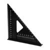 7in Metal Triangle Ruler Measuring Tool 45/90 Degree Carpenter Square Architect Ruler for Man
