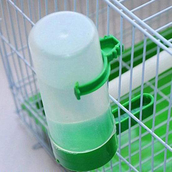 2Pcs Pet Drinking Fountain Large Capacity Dustproof Plastic Pet Food Feeder for Bird