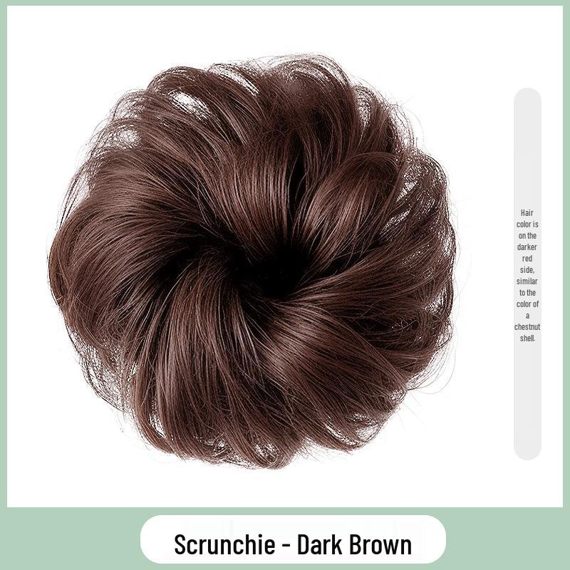 Women's Fluffy Bird's Nest Hair Bun Wig & Hair Tie