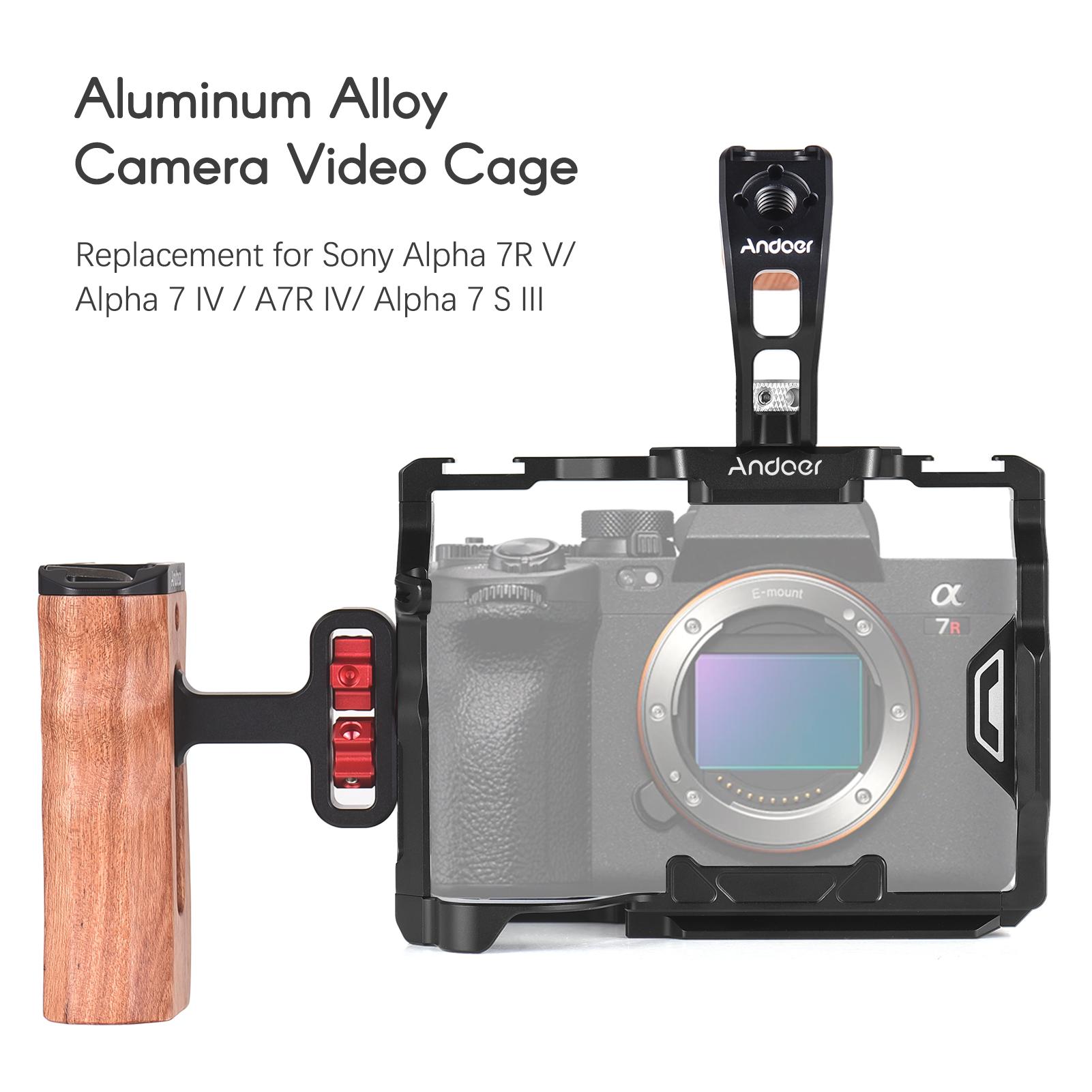 Клетка для камеры Andoer + верхняя ручка + комплект боковой ручки Видеоклетка для камеры — фото 10