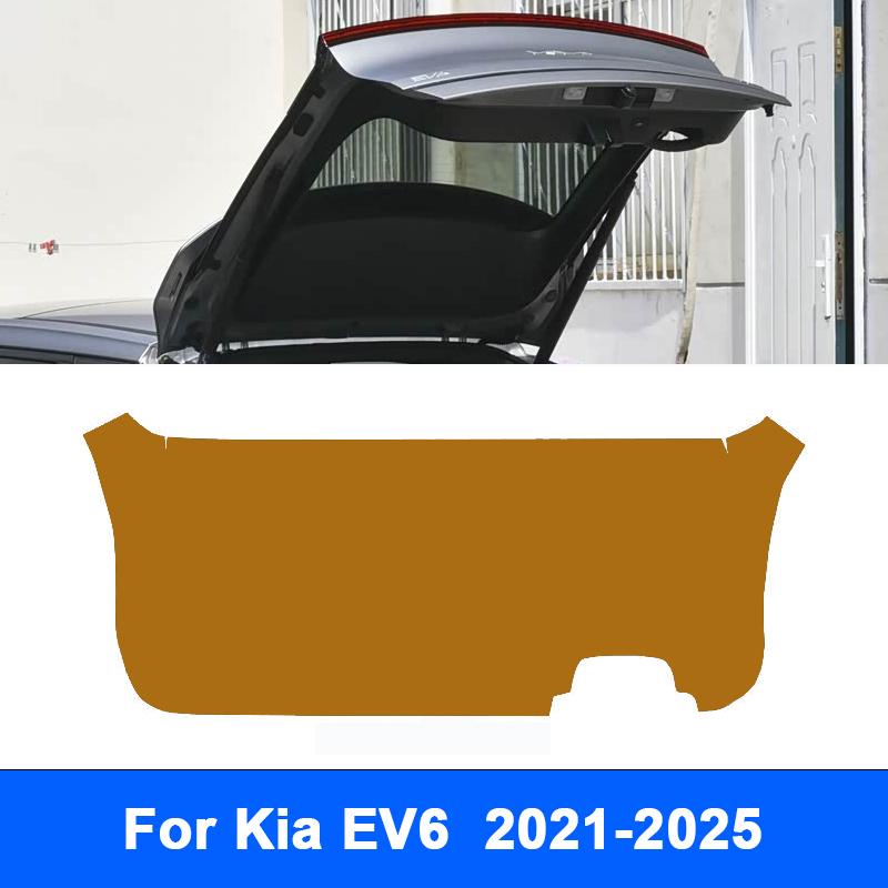 For Kia EV6 - 2024 2025 Car Trunk Tailgate Protection Pad Trunk leather Anti-dirty Protective Pad Interior Accessories