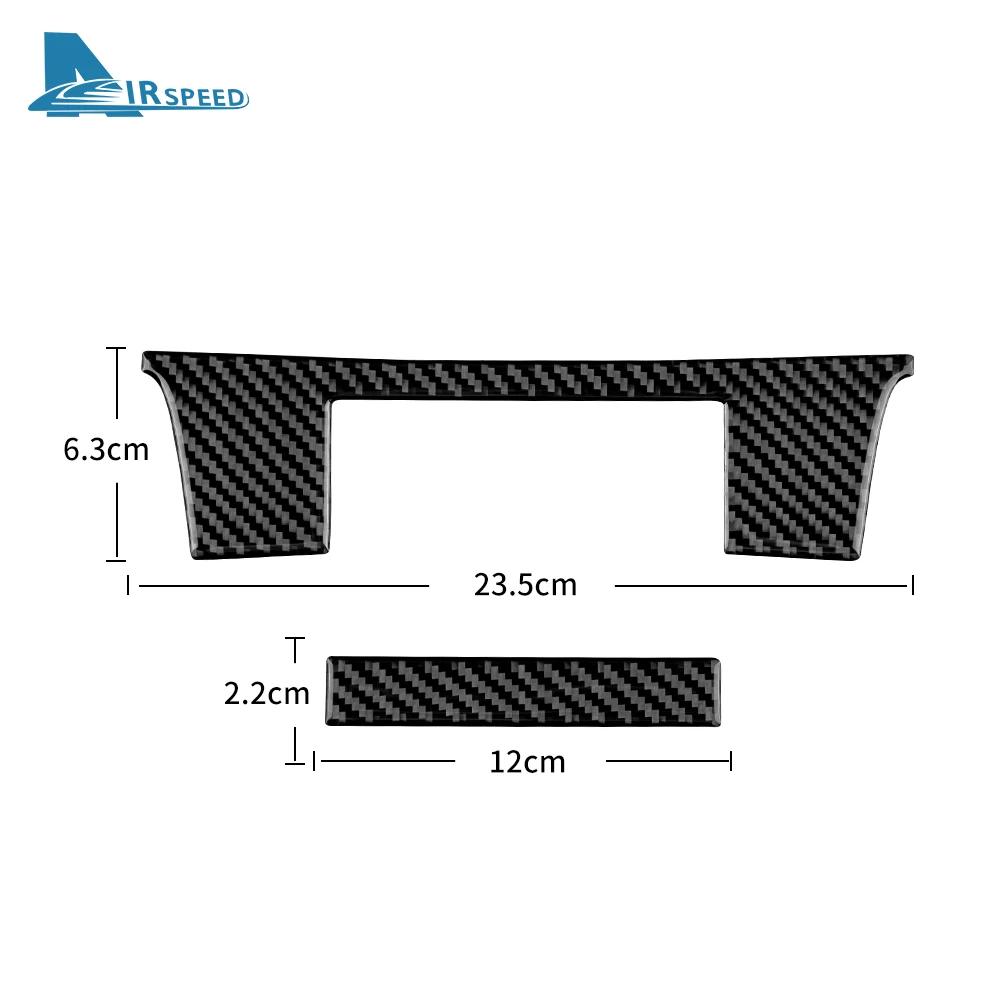 Real Soft Carbon Fiber Sticker For Lexus RC300 RC350 RC200T 2015 2016 2017 2018 2019 2020 2021 2022 Center Console Interior Trim