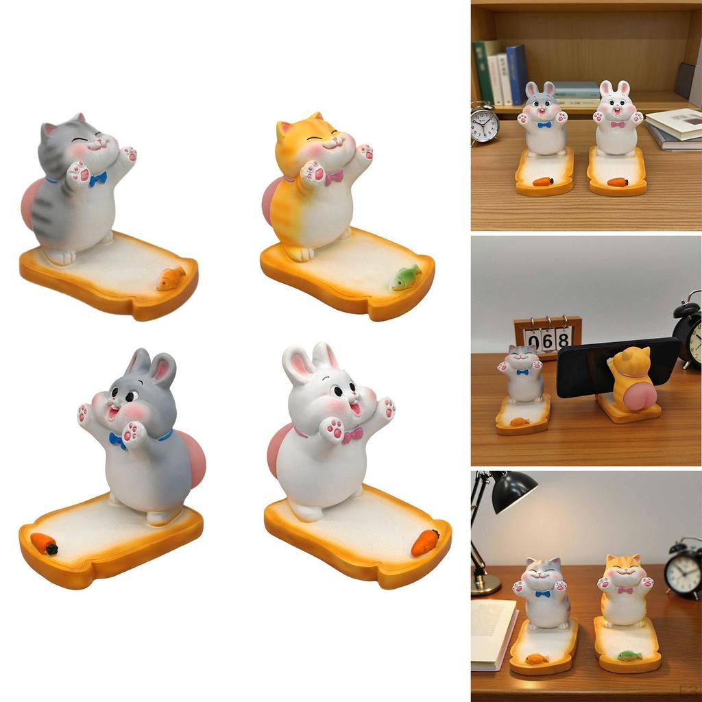 Funny Animal Phone Holder Cellphone Stand Display Gift Ornament Resin Smartphone Bracket Sensory Toy
