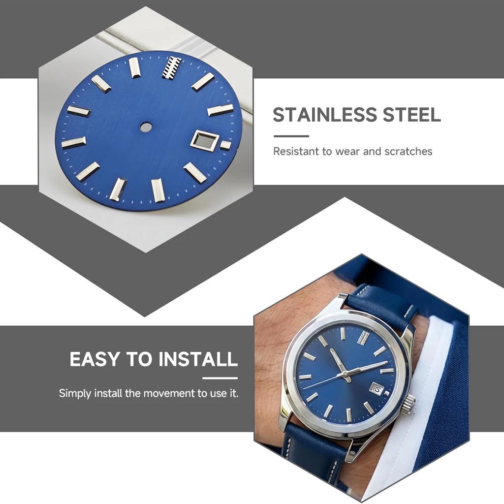 For NH35 Watch Case Watch Band 40mm Case 32.5mm Watch Dial DIY Accessories Tool Suitable for NH35/ NH36 Movement