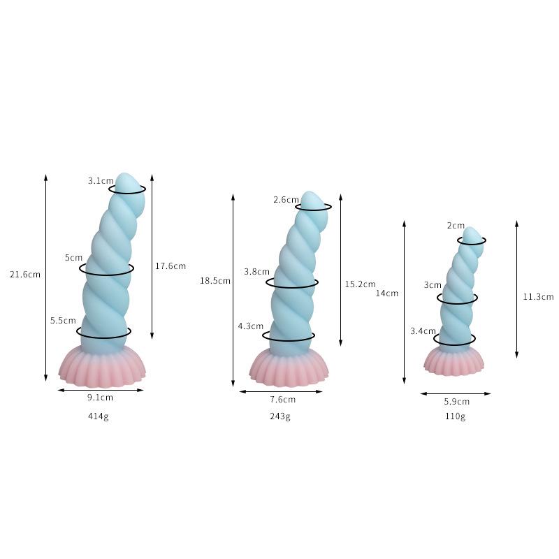 Thousand Hundred Fun Silicone Dildo - Female Erotic Toy for Anal Insertion & Masturbation