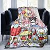 1pc Hello Kitty and Friends Sweet Shop Blanket, Seasonal Universal Home Decorative Throw Blanket, Living Room, Travel, Camping, Car Blankets, Beach, O
