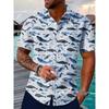 Camisa Hawaiana de Manga Corta para Hombre Diaria Camisa de Manga Corta para Entusiastas del Béisbol Camisa Casual de Verano para Hombre para Exteriores