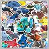 50PCS Marine Life Waterproof Cartoon Stickers for Decor - Fish, Animals, Fridge, Storage Box, Water Cup