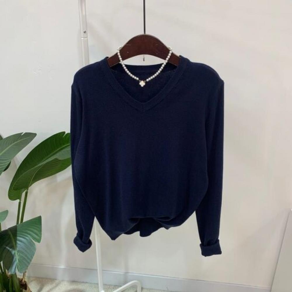 C S In The Room Men taCker Wool baSiC Solid V neCk Long SleeVe Knit 10Color