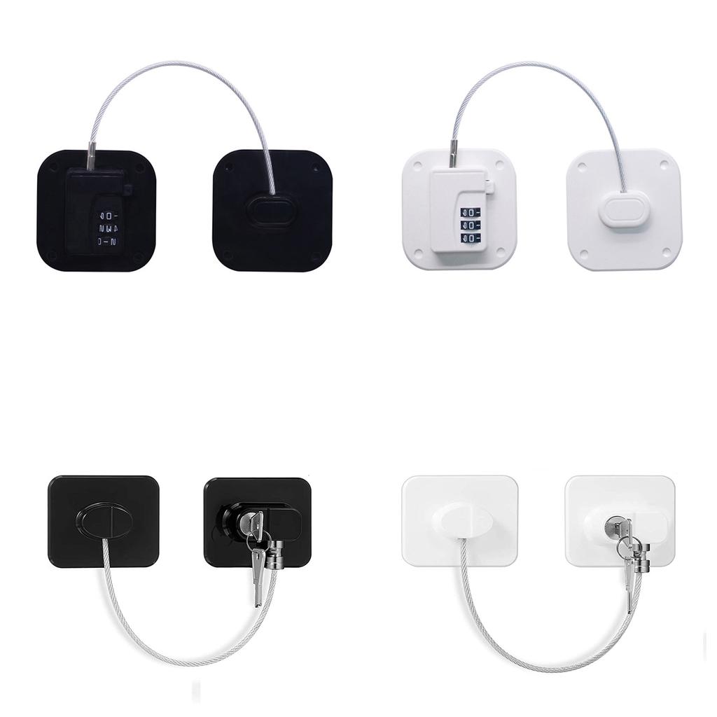 Baby Child Safety Lock Stainless Steel Window Refrigerator Opening Security Cable Door Lock For Kids Safety Protector Protection