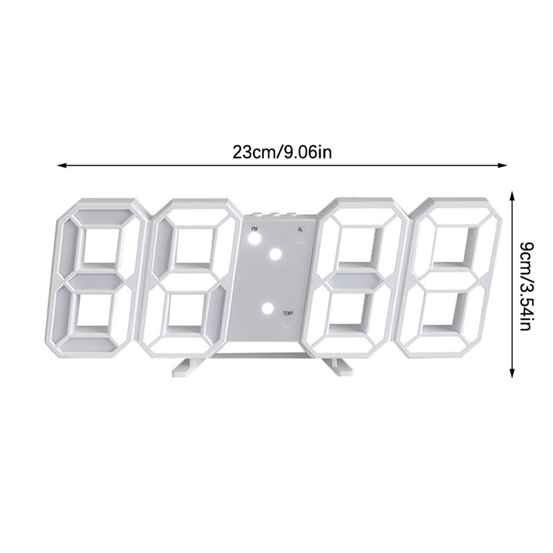 Table 3D Led Alarm Clock Date/Temperature For Home Kitchen Offices Clock Decoration Garden Clocks Wall Clock Times Digital Decor