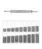 Stainless Steel Watch Strap Pin 18 Sizes Approximately 20 Pins 1 Replacement Storage Box Replacement Watch Repair Tool Remover, (8mm-25mm), Each, Pin,