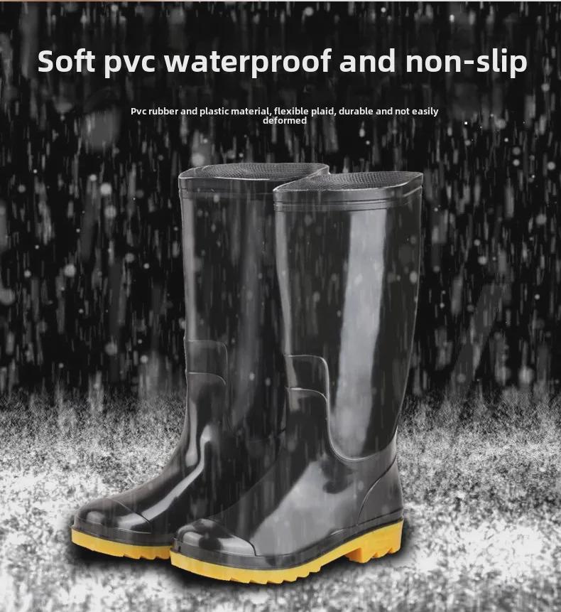 Herren Mid-High Rutschfeste Wasserdichte Arbeitsstiefel