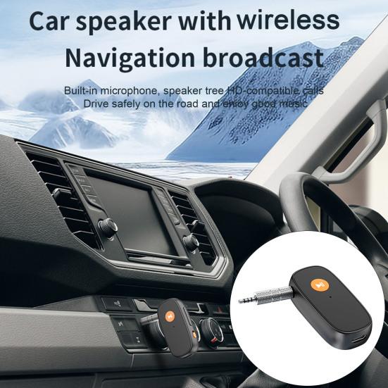 

Беспроводной стерео музыкальный адаптер Yousheng, совместимый с Bluetooth, 5.3-дюймовый приемник с микрофоном, 3,5-мм разъем Aux, аудиоприемник для телевизора, автомобильных динамиков, наушников для ПК