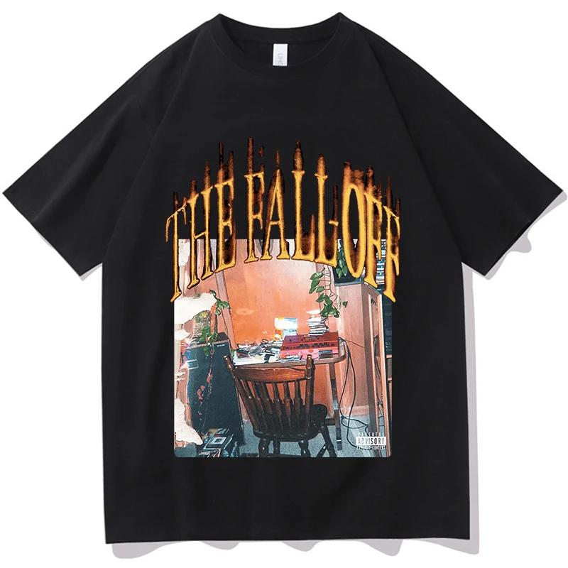 

J Cole THE FALL OFF T-Shirt Graphic Clothing Hip Hop Rap Cotton O-Neck Short Sleeve Music Merch Fashion Tops Tees Streetwear S чёрный