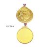 Customization Metal Tennis Baked Paint Medal Sports Meeting Children's School Souvenirs Award Hanging Around the Neck Decor, 2Pc