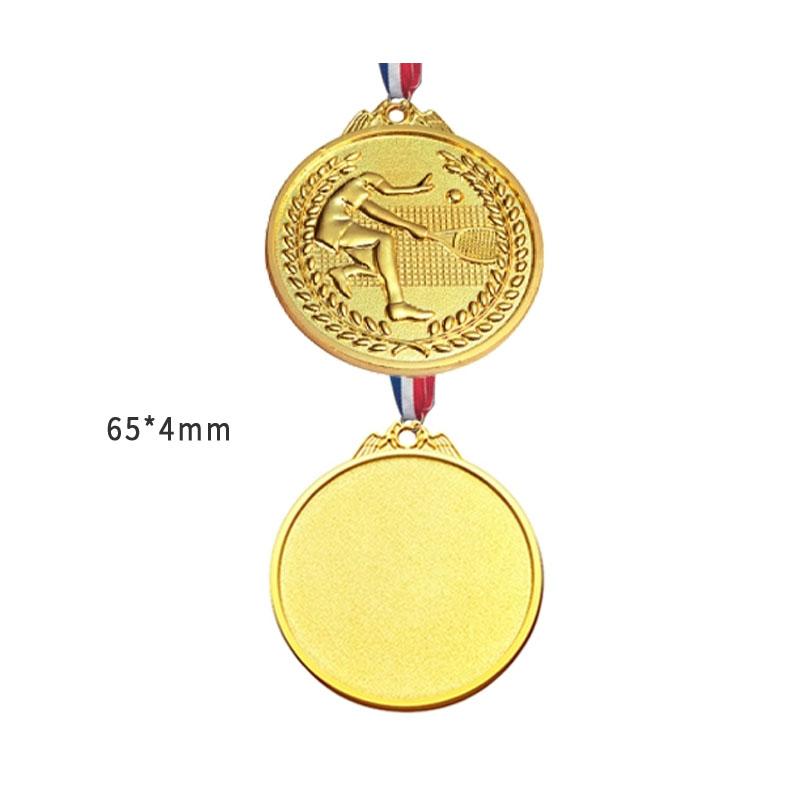 

Customization Metal Tennis Baked Paint Medal Sports Meeting Children s School Souvenirs Award Hanging Around the Neck Decor, 2Pc